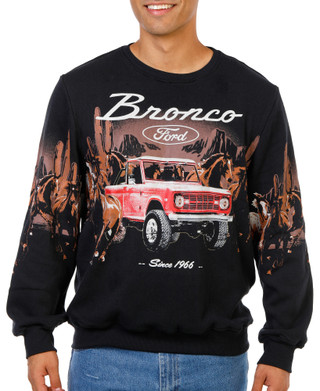 Thumbnail 1: Ford Men's Bronco & Horses Crew Neck Sweatshirt 