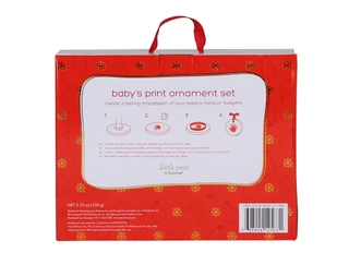 Thumbnail 2: Pearhead 2 Pk Baby's Print Christmas Ornament Set 