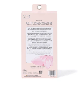 Thumbnail 2: Must-Have Beauty 2 Pk Standard Size Satin Pillowcases 