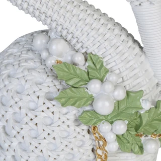 Thumbnail 2: Magical Season 14 in Basket Weave Christmas Heron with Wreath & Sign Decor 