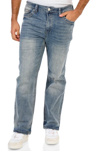 Thumbnail 2: F&R Denim  Men's Dark Wash Skinny Jeans  