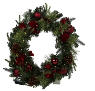 Thumbnail 1: Magical Season 26 in LED Lighted Decorative Christmas Wreath 