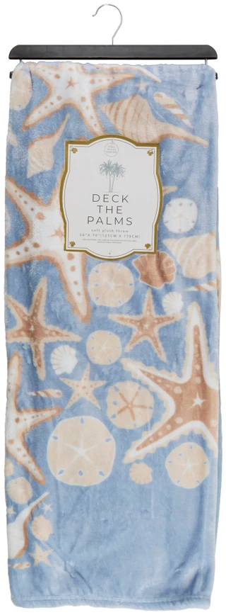 Thumbnail 1: Dream Home 50x70 Coastal Christmas Tree Printed Soft Plush Throw 