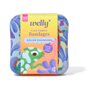 Thumbnail 1: Welly 30 Ct Chameleon Color Changing Bandages in Metal Tin 