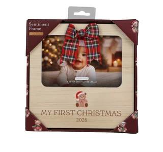 Thumbnail 1: Pearhead My First Christmas Sentiment Frame 