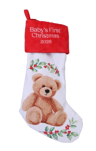 Thumbnail 1: Pearhead Baby's First Christmas Holiday Stocking 