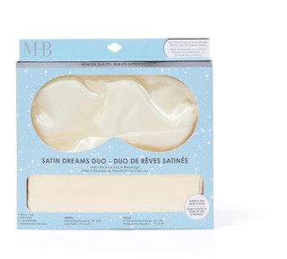 Thumbnail 1: Must-Have Beauty 2 Pc Satin Dreams Eye Mask & Pillow Case Set 