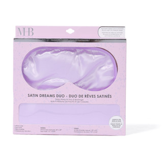 Thumbnail 1: Must-Have Beauty 2 Pc Satin Dreams Eye Mask & Pillow Case Set 