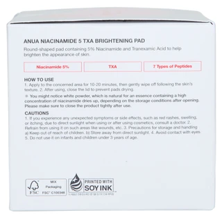 Thumbnail 2: Anua 60 Ct Niacinamide 5 + TXA Brightening Pads 