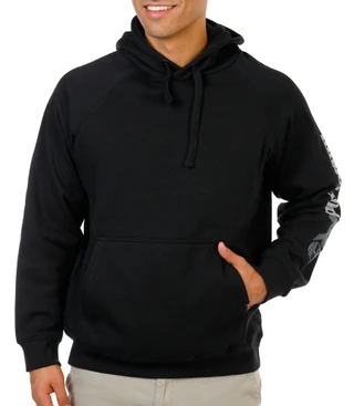 Thumbnail 1: Timberland Men's Solid Logo Kangaroo Pocket Pullover Hoodie 