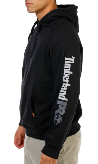 Thumbnail 2: Timberland Men's Solid Logo Kangaroo Pocket Pullover Hoodie 