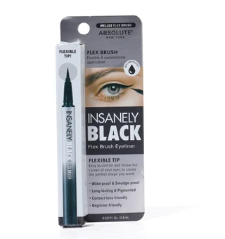 Thumbnail 1: Absolute New York Insanely Black Flex Brush Tip Waterproof Eyeliner 