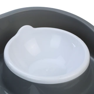 Thumbnail 2: Brooklyn Pet Gear 3 Pc Pet Double Diner Set with Removable Bowls 