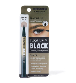 Thumbnail 1: Absolute New York Insanely Black Precision Firm Tip Waterproof Eyeliner 