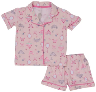 Thumbnail 1: Cutie Pie Baby Toddler Girls' Princess Print Pajama Set - 2 Piece 