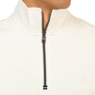 Thumbnail 3: Nautica Men's Long Sleeve Solid 1/4 Zip Fleece 