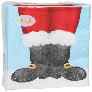 Thumbnail 1: Boston International 40 Ct Santa Boots Napkins  
