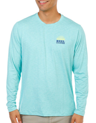 Thumbnail 4: REEL LEGENDS Men's Long Sleeve Driftline Graphic Tee 