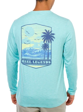 Thumbnail 1: REEL LEGENDS Men's Long Sleeve Driftline Graphic Tee 