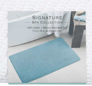 Thumbnail 2: Signature Spa Collection 17x14 Memory Foam Bath Rug 