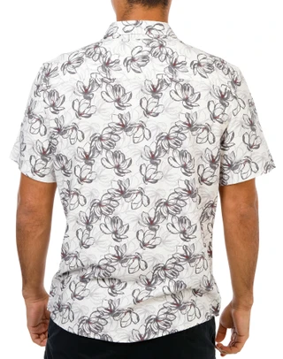 Thumbnail 3: Ike Behar Men's Short Sleeve Print Button Down Shirt  