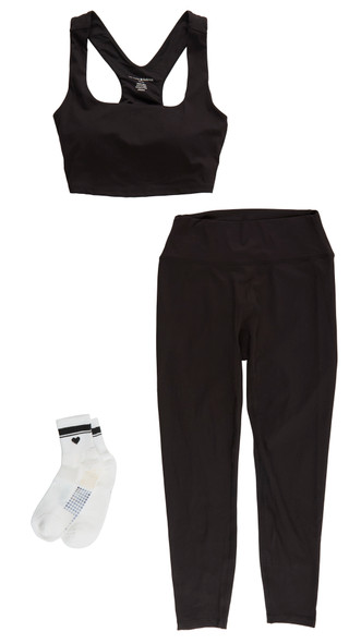 Thumbnail 1: HARMONY & BALANCE Women's 3 Pc Active Leggings Set 