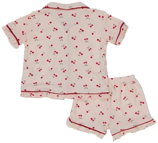 Thumbnail 2: FLORAL THREADS Toddler Girls 2 Pc Cherry Pajama Shorts Set 