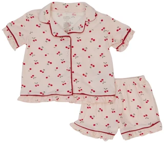 Thumbnail 1: FLORAL THREADS Toddler Girls 2 Pc Cherry Pajama Shorts Set 