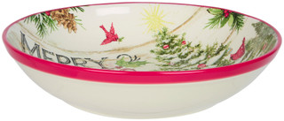 Thumbnail 2: Certified International 13 in Evergreen Christmas Serving Bowl  
