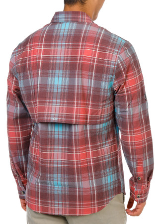Thumbnail 3: Quiksilver Waterman Men's Long Sleeve Woven Plaid Button Down Shirt 