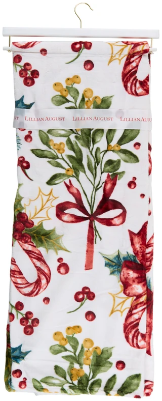 Thumbnail 2: Lillian Studio 50x70 Christmas Print Heavyweight Plush Throw 