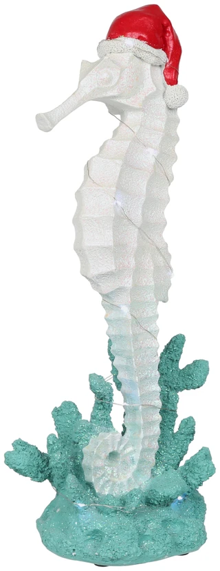 Thumbnail 1: Magical Season Santa Hat Seahorse Figurine  