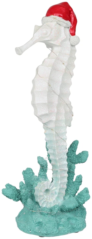 Thumbnail 3: Magical Season Santa Hat Seahorse Figurine  