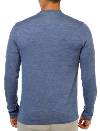 Thumbnail 2: Salt Life Men's Long Sleeve Brushed Crew Neck Pocket Tee 