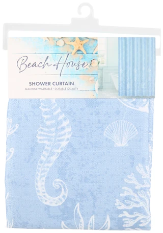 Thumbnail 1: BEACH HOUSE 70x72 Sealand Shower Curtain 
