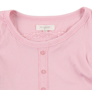 Thumbnail 2: No Comment Big Girls Long Sleeve Baby Doll Quarter Button Front Top 