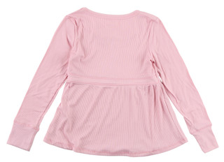 Thumbnail 3: No Comment Big Girls Long Sleeve Baby Doll Quarter Button Front Top 