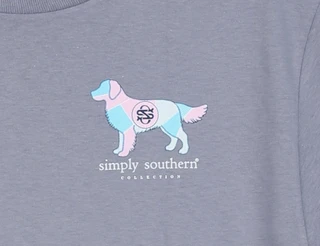 Thumbnail 3: SIMPLY SOUTHERN Big Girls' Dog Love Graphic Short Sleeve T-Shirt 