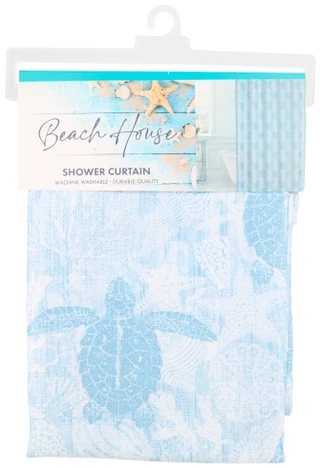 Thumbnail 2: BEACH HOUSE 70x72 Poseidon Shower Curtain  