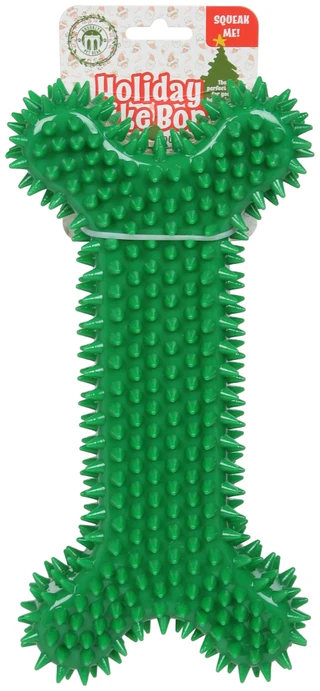 Thumbnail 1: Brooklyn Pet Gear Christmas Spike Bone Squeak Toy  