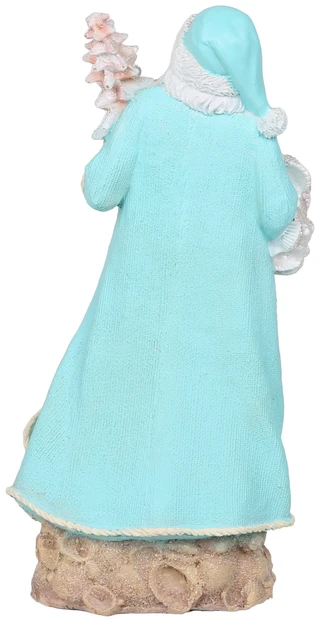 Thumbnail 2: Magical Season 12 In Blue Coastal Christmas Santa Figurine 