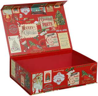 Thumbnail 2: Mosaic Bath & Spa Large Retro Christmas Gift Box 
