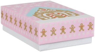Thumbnail 2: Betsey Johnson 2 Pk Christmas Gingerbread & Candy Cane Stud Earrings 