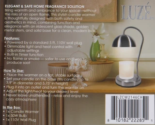 Thumbnail 2: LUZE Candle Warmer Table Lamp 