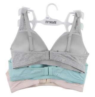 Thumbnail 2: Born 3 Pk Organic Cotton Wirefree Bras  