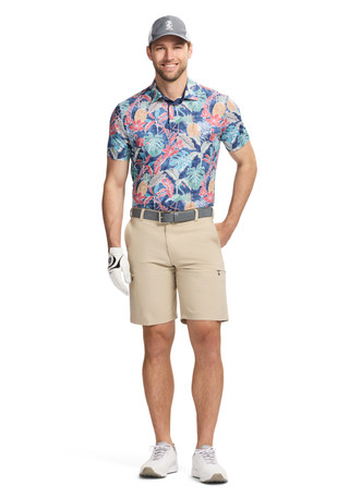 Thumbnail 3: Izod Golf Men's Short Sleeve Tropical Golf Polo 
