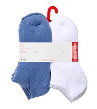 Thumbnail 2: Lucky Brand Women's 8 Pk No Show Lucky You & Clover Socks 