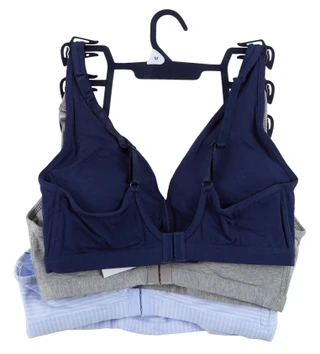 Thumbnail 3: Lands End 3 Pk Women's Soft Essential Wireless Bralettes  