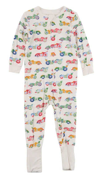 Thumbnail 1: Little Me Baby Boy's Race Car One Piece 