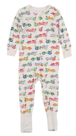 Thumbnail 1: Little Me Baby Boy's Race Car One Piece 